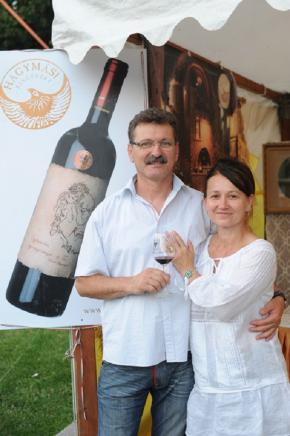 Borfesztiválon feleségemmel Ibolyával
